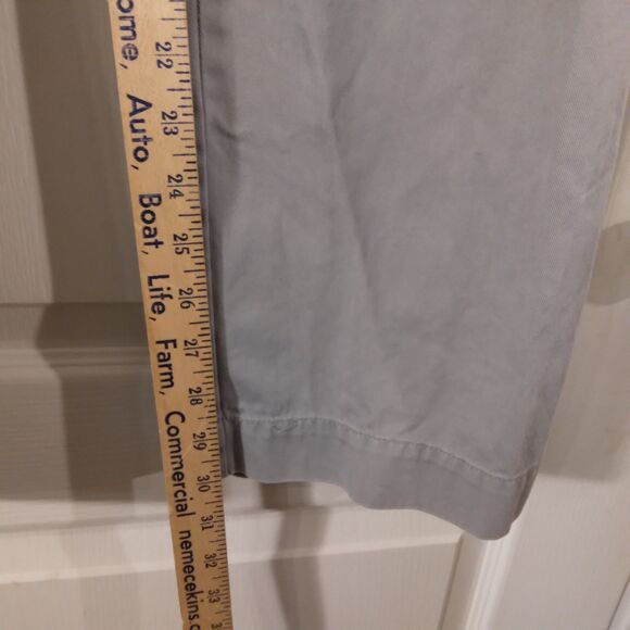 Polo Ralph Lauren pants mens 36x32 gray chino flat front cotton straight leg - Picture 5 of 9